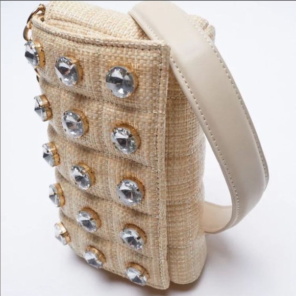 ZARA NWT SPARKLY QUILTED CROSSBODY BAG 🌈 - Picture 3 of 6